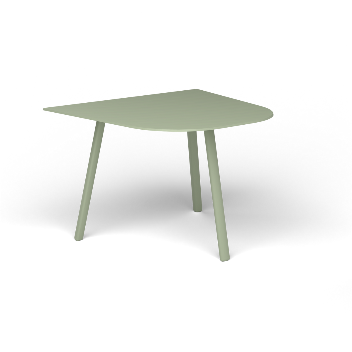 Mosaiko Bijzettafel, 50 × 56 × h 38 cm, Green Tea, Gelakt aluminium (volgt onderstelkleur)