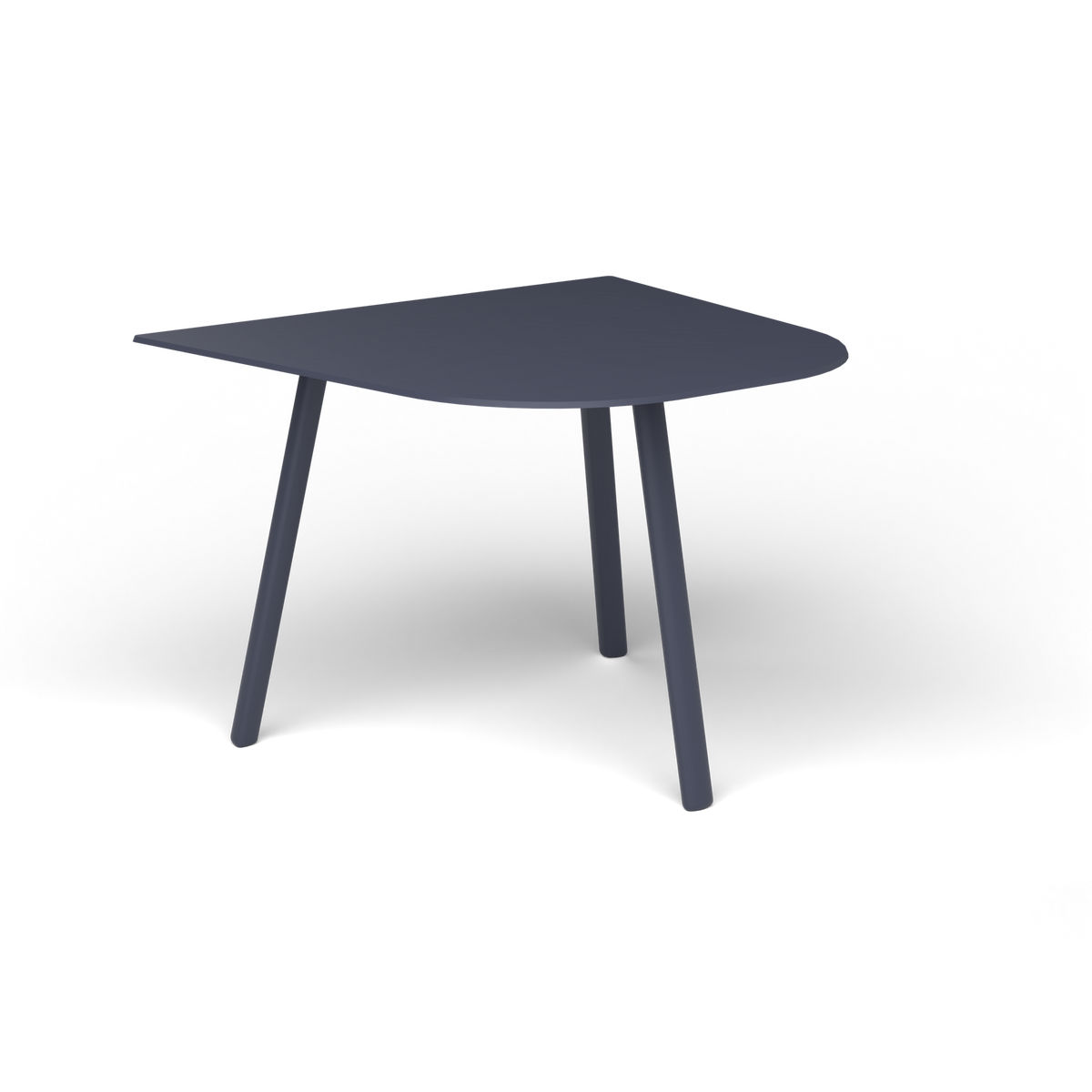 Mosaiko Bijzettafel, 50 × 56 × h 38 cm, Grey Blue, Gelakt aluminium (volgt onderstelkleur)