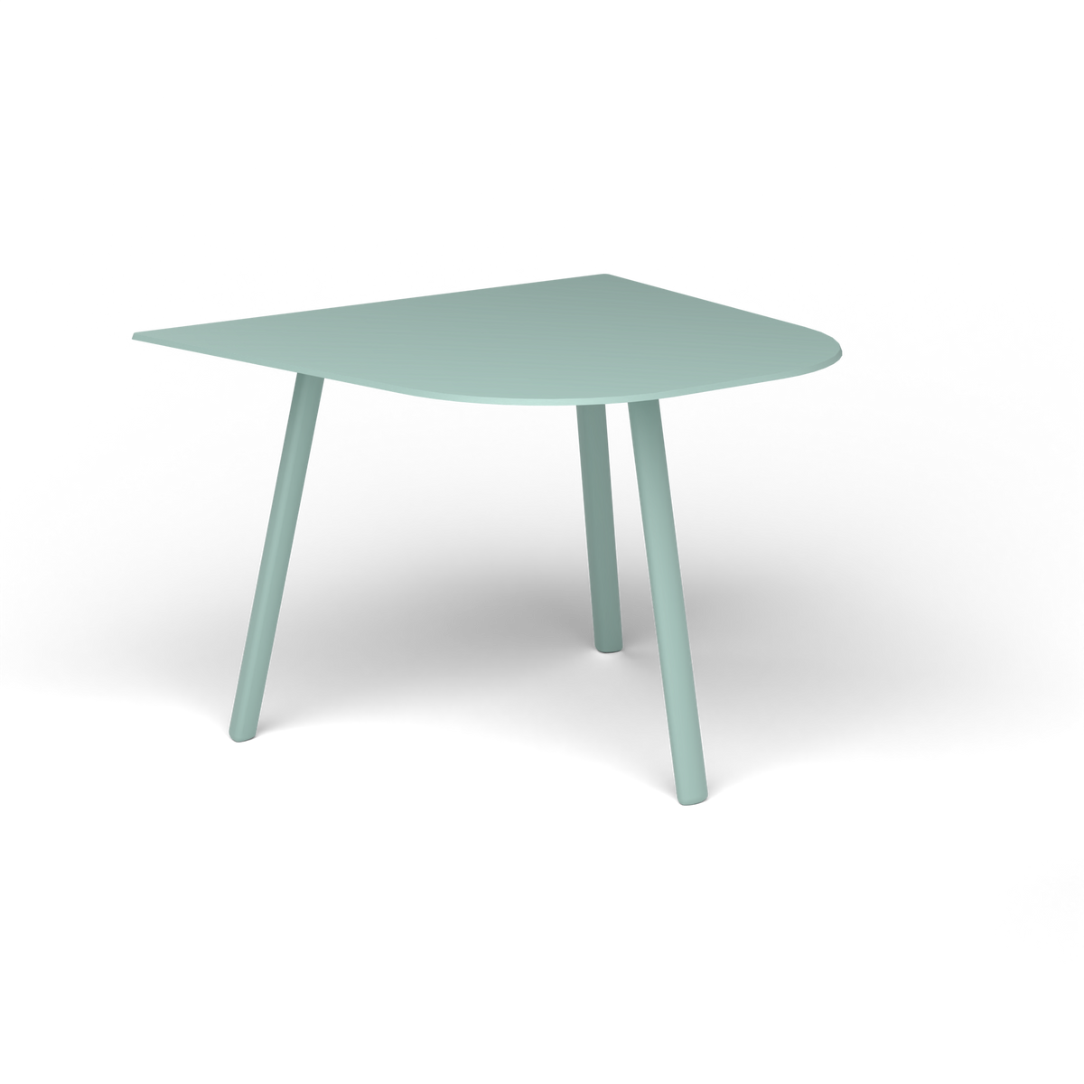 Mosaiko Bijzettafel, 50 × 56 × h 38 cm, Light Blue, Gelakt aluminium (volgt onderstelkleur)