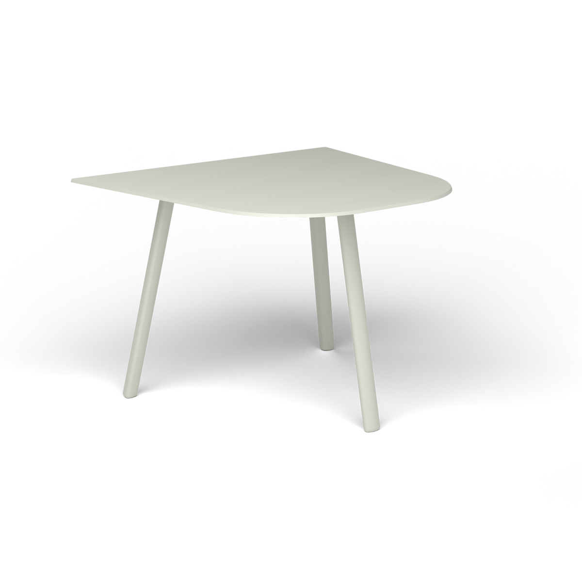 Mosaiko Bijzettafel, 50 × 56 × h 38 cm, Powder Grey, Gelakt aluminium (volgt onderstelkleur)