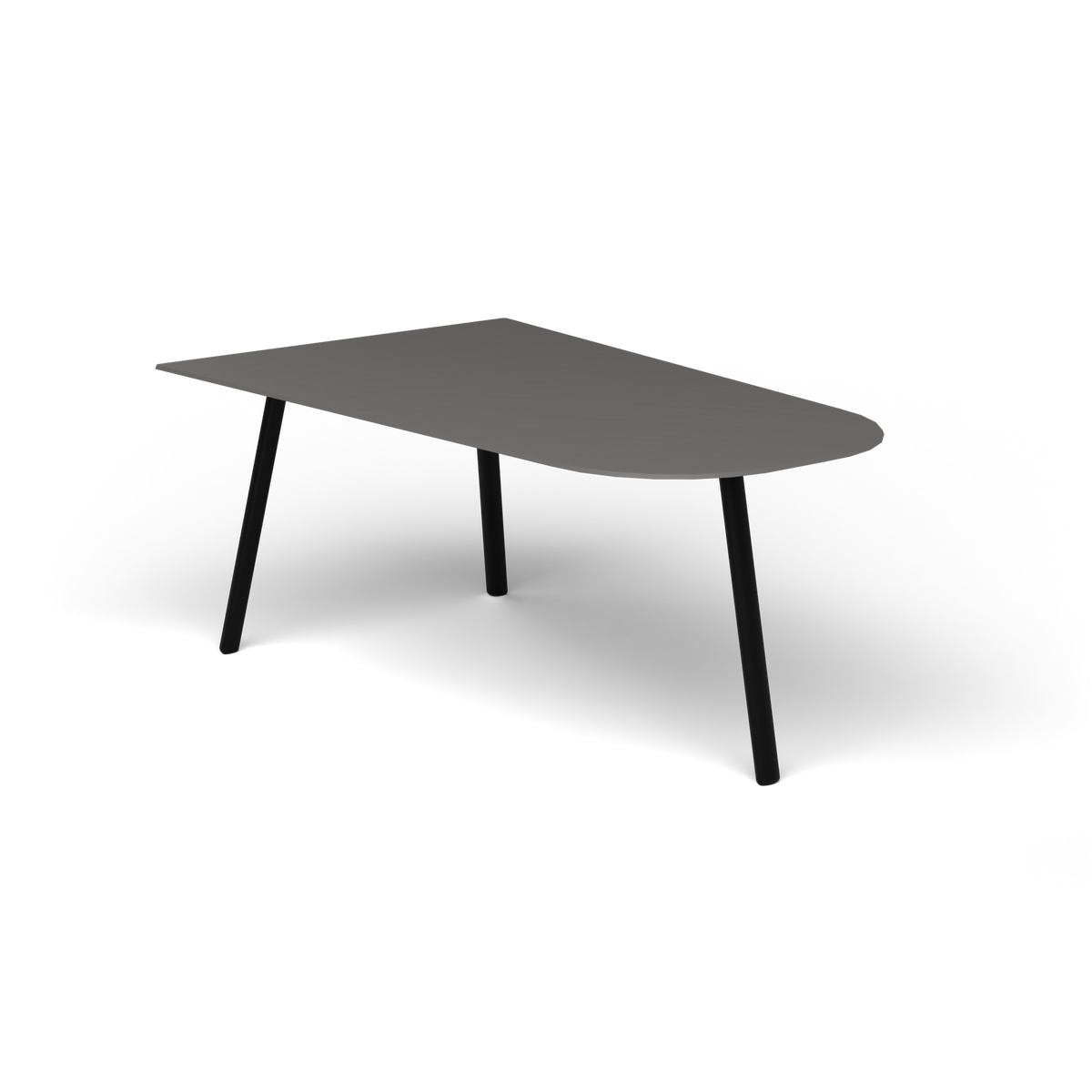 Mosaiko Salontafel, 90 × 56 × h 38 cm, Black, Aluminium speckled Anthracite