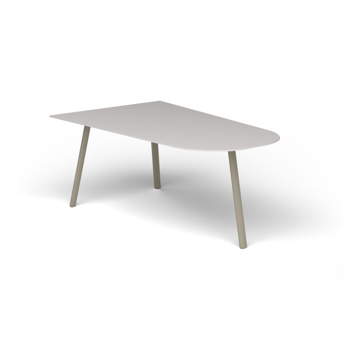 Mosaiko Salontafel, 90 × 56 × h 38 cm, Pearly Gold, Aluminium speckled Grey