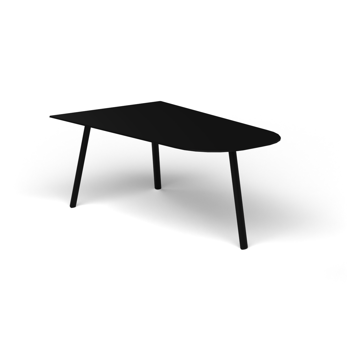 Mosaiko Salontafel, 90 × 56 × h 38 cm, Black, Gelakt aluminium (volgt onderstelkleur)