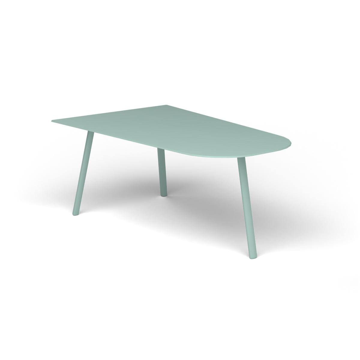 Mosaiko Salontafel, 90 × 56 × h 38 cm, Light Blue, Gelakt aluminium (volgt onderstelkleur)