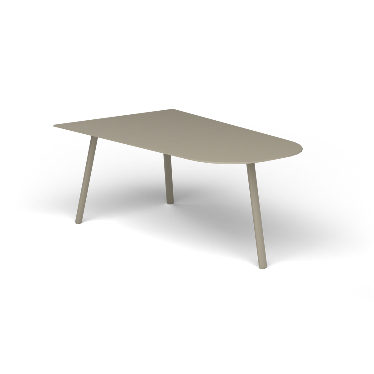 Mosaiko Salontafel, 90 × 56 × h 38 cm, Pearly Gold, Gelakt aluminium (volgt onderstelkleur)