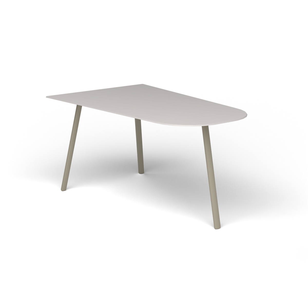 Mosaiko Salontafel, 90 × 56 × h 45 cm, Pearly Gold, Aluminium speckled Grey