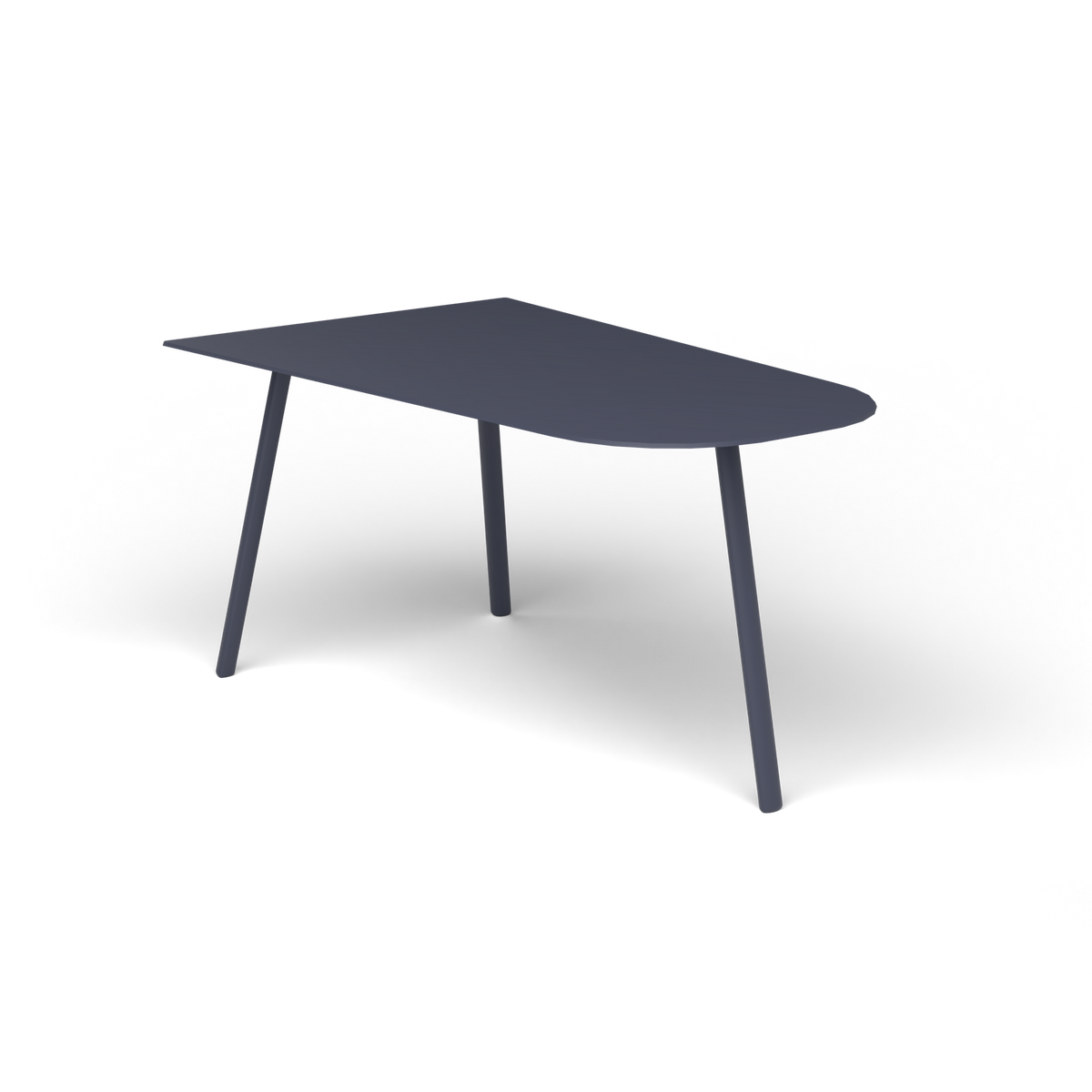 Mosaiko Salontafel, 90 × 56 × h 45 cm, Grey Blue, Gelakt aluminium (volgt onderstelkleur)