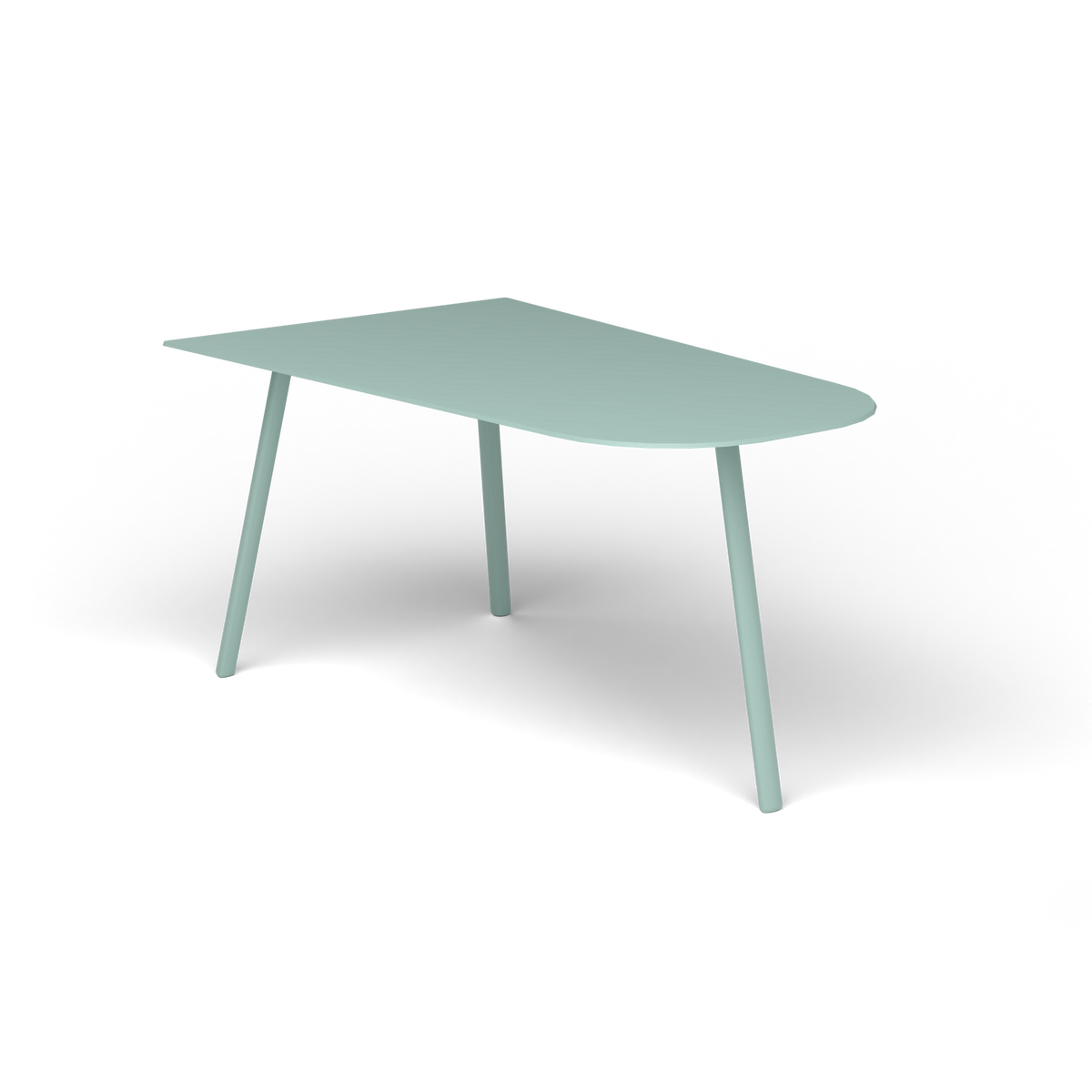 Mosaiko Salontafel, 90 × 56 × h 45 cm, Light Blue, Gelakt aluminium (volgt onderstelkleur)