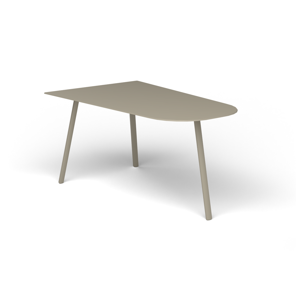 Mosaiko Salontafel, 90 × 56 × h 45 cm, Pearly Gold, Gelakt aluminium (volgt onderstelkleur)