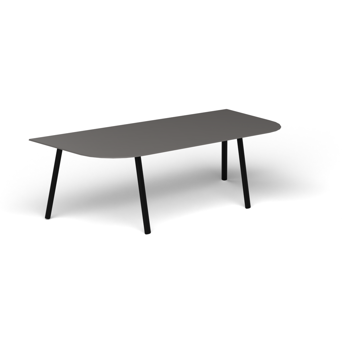 Mosaiko Salontafel, 120 × 56 × h 38 cm, Black, Aluminium speckled Anthracite