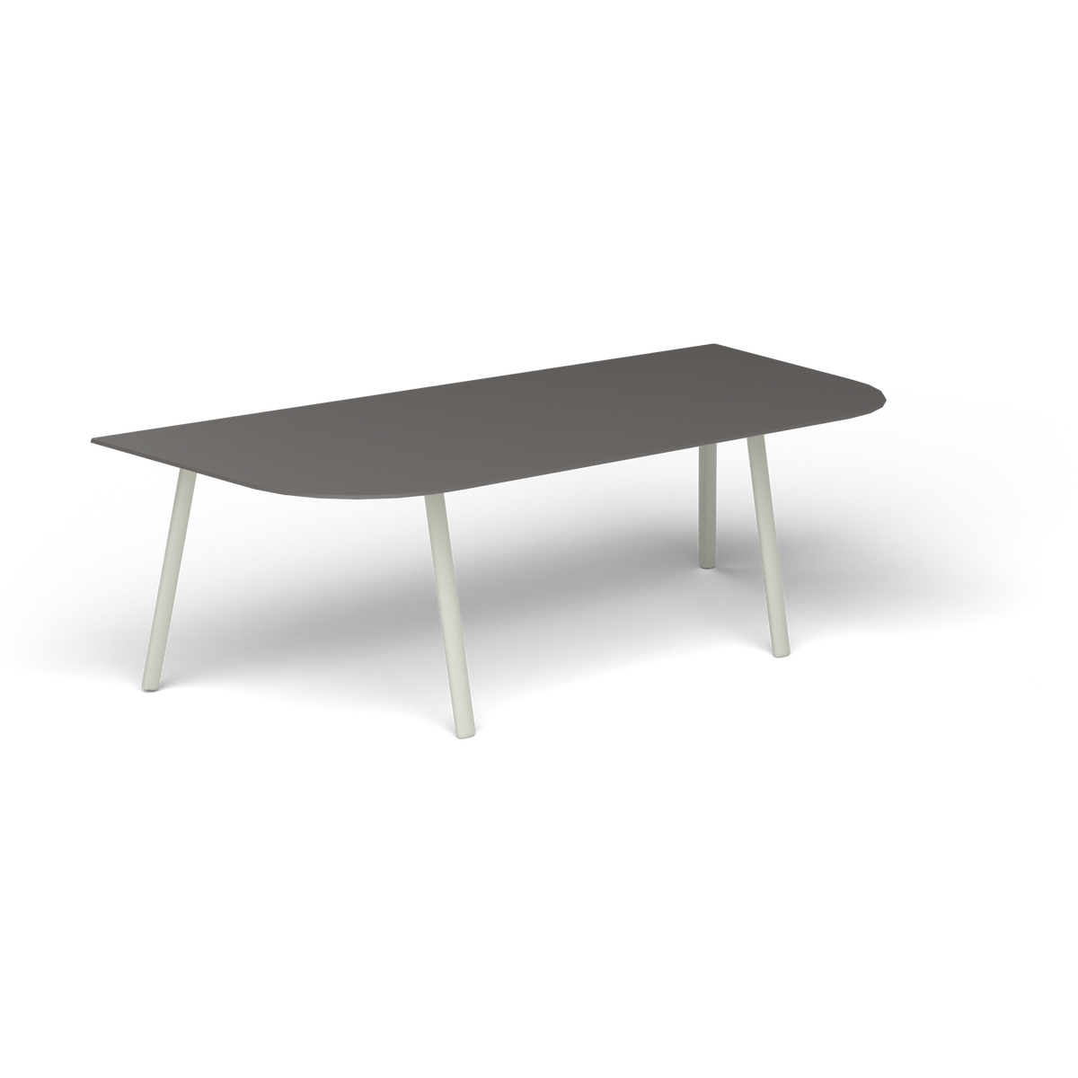 Mosaiko Salontafel, 120 × 56 × h 38 cm, Powder Grey, Aluminium speckled Anthracite