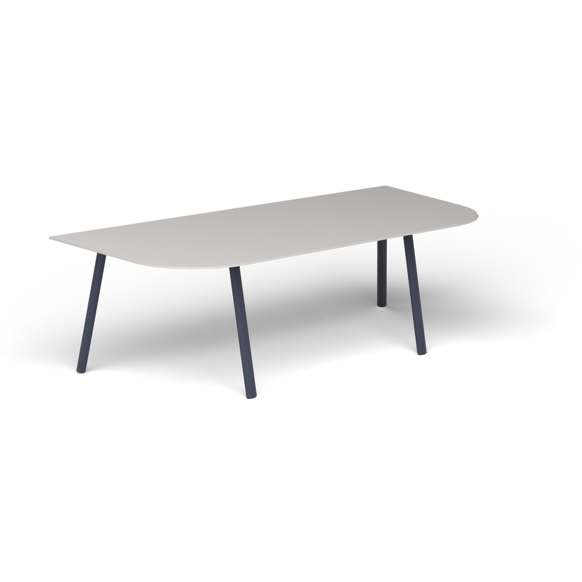 Mosaiko Salontafel, 120 × 56 × h 38 cm, Grey Blue, Aluminium speckled Grey