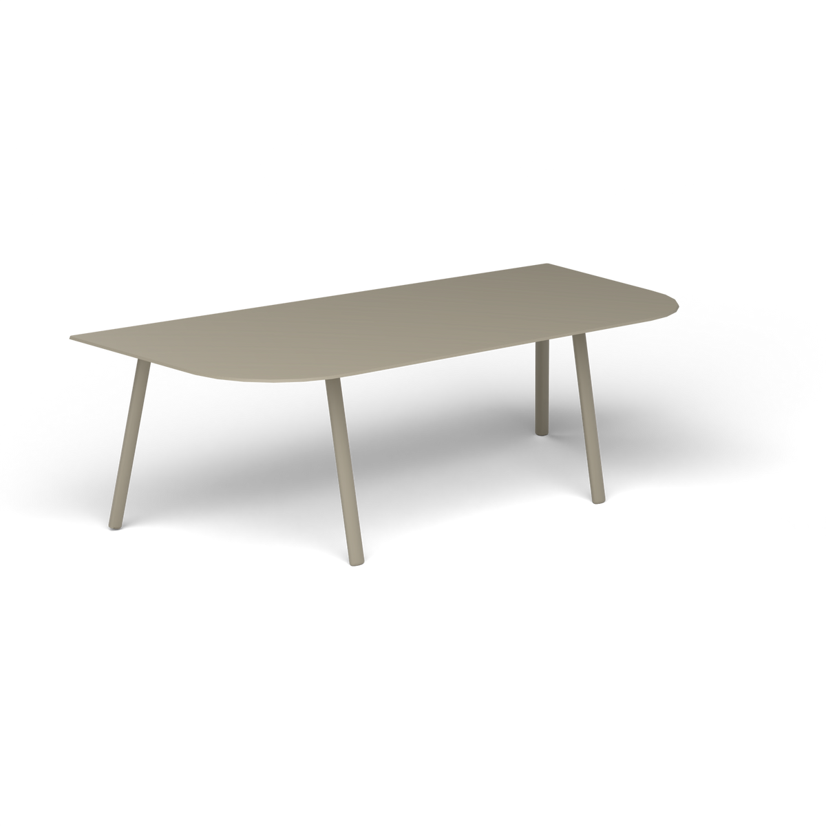 Mosaiko Salontafel, 120 × 56 × h 38 cm, Pearly Gold, Gelakt aluminium (volgt onderstelkleur)