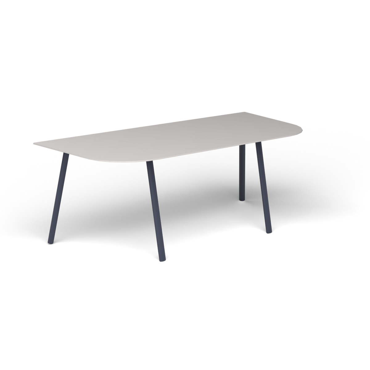 Mosaiko Salontafel, 120 × 56 × h 45 cm, Grey Blue, Aluminium speckled Grey