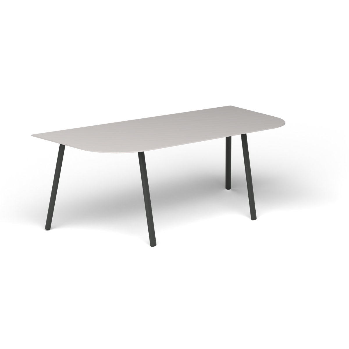 Mosaiko Salontafel, 120 × 56 × h 45 cm, Metallic Grey, Aluminium speckled Grey