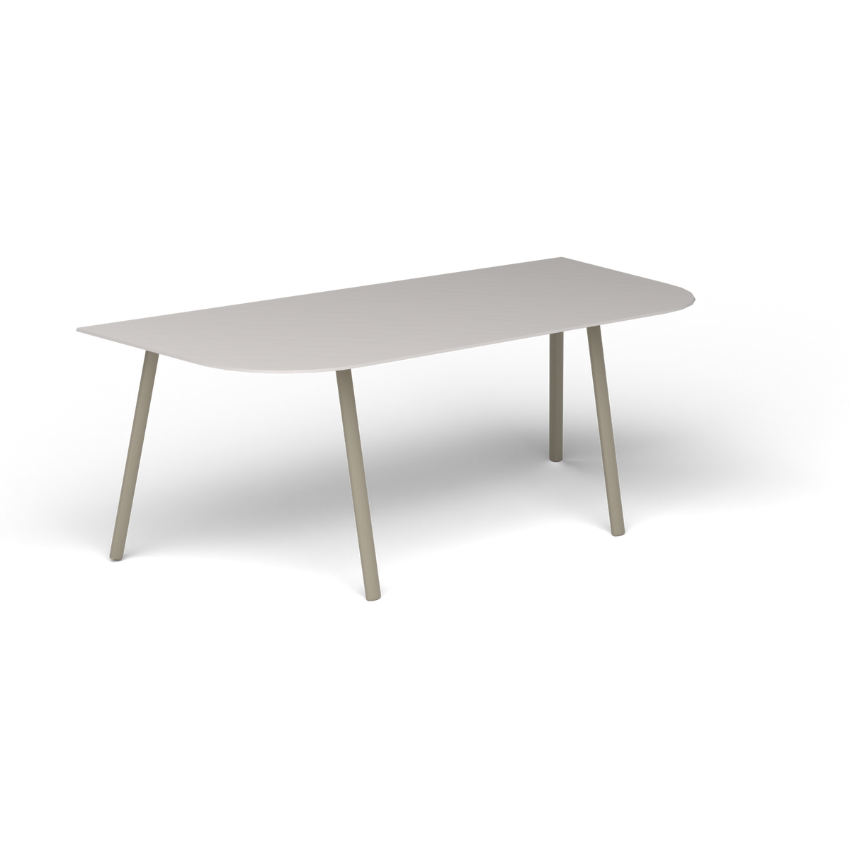 Mosaiko Salontafel, 120 × 56 × h 45 cm, Pearly Gold, Aluminium speckled Grey