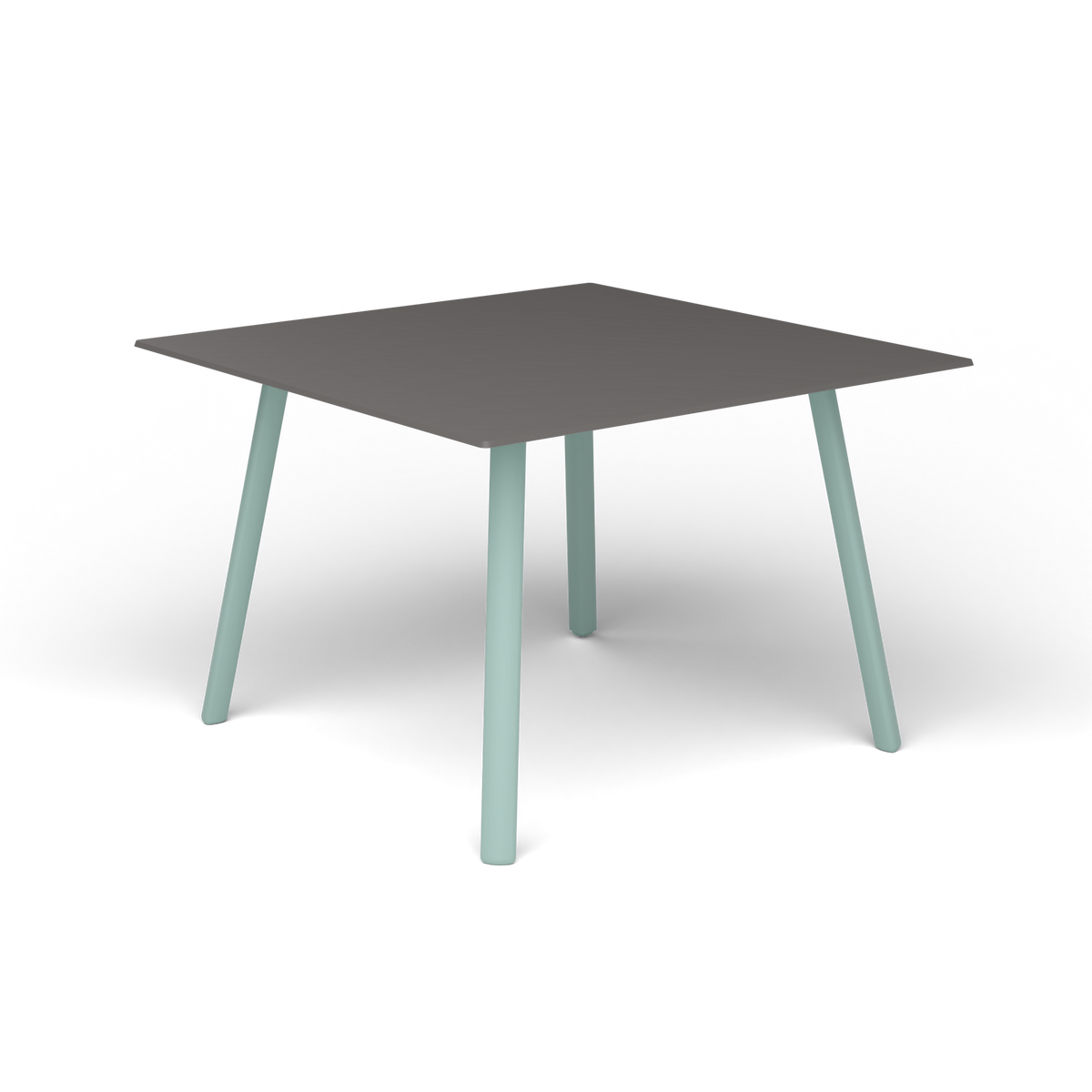 Mosaiko Vierkante Salontafel, 56 × 56 × h 38 cm, Light Blue, Aluminium speckled Anthracite