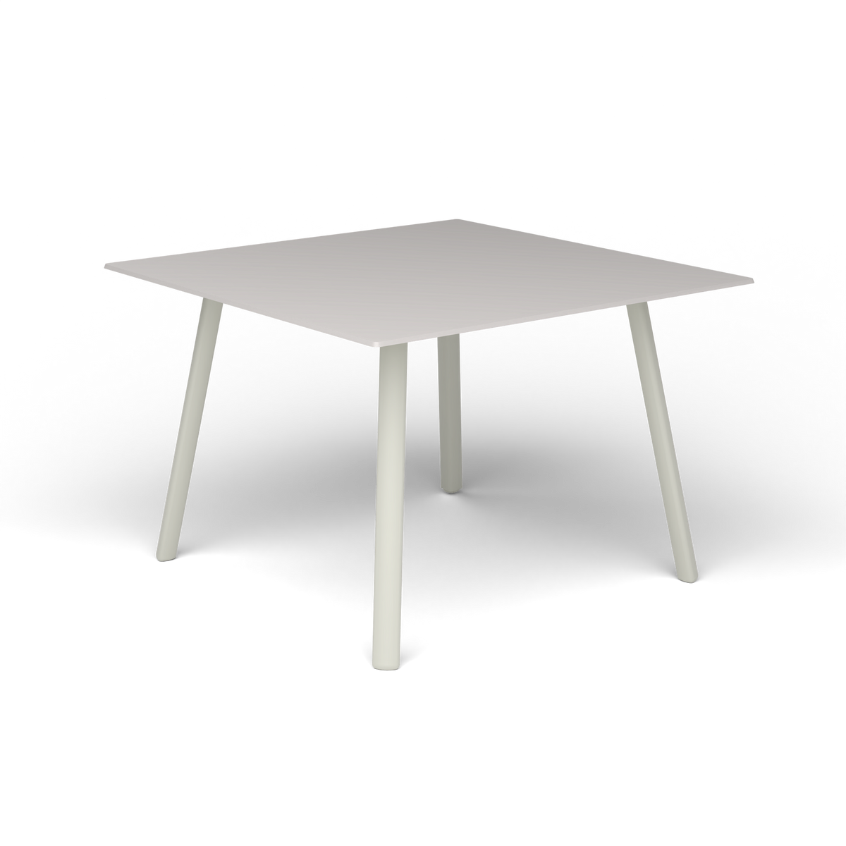 Mosaiko Vierkante Salontafel, 56 × 56 × h 38 cm, Powder Grey, Aluminium speckled Grey