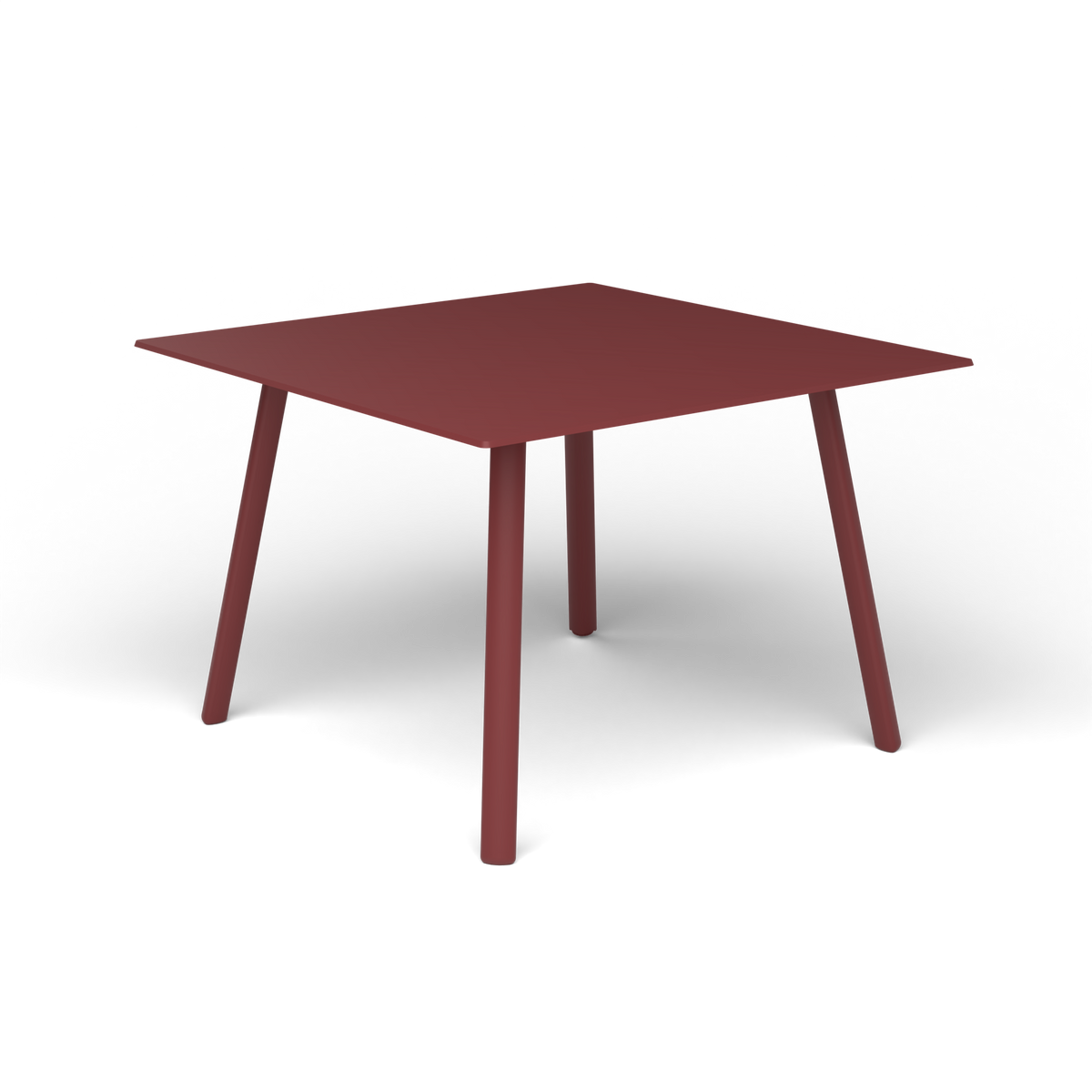 Mosaiko Vierkante Salontafel, 56 × 56 × h 38 cm, Autumn Red, Gelakt aluminium (volgt onderstelkleur)