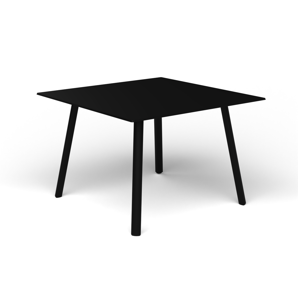 Mosaiko Vierkante Salontafel, 56 × 56 × h 38 cm, Black, Gelakt aluminium (volgt onderstelkleur)