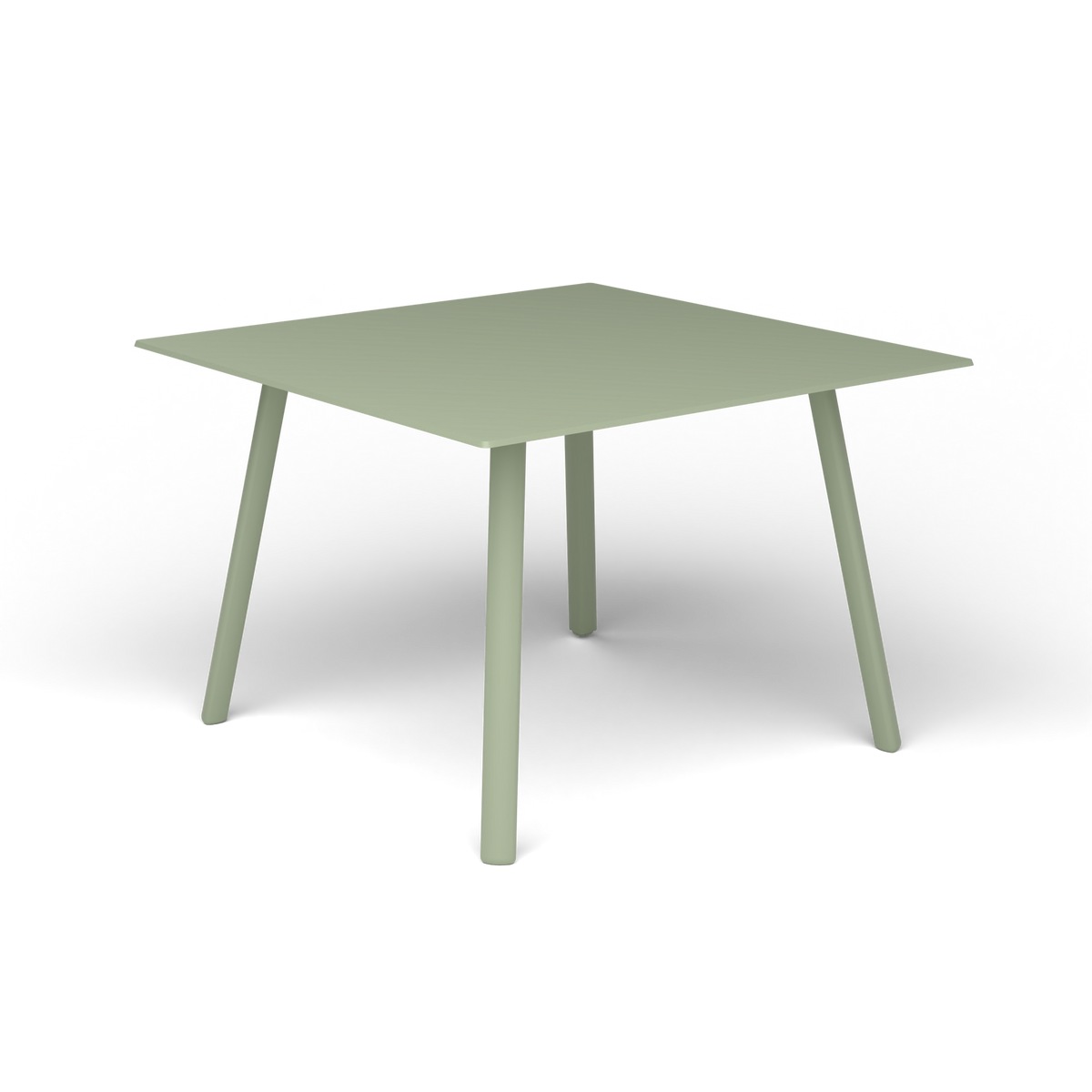 Mosaiko Vierkante Salontafel, 56 × 56 × h 38 cm, Green Tea, Gelakt aluminium (volgt onderstelkleur)