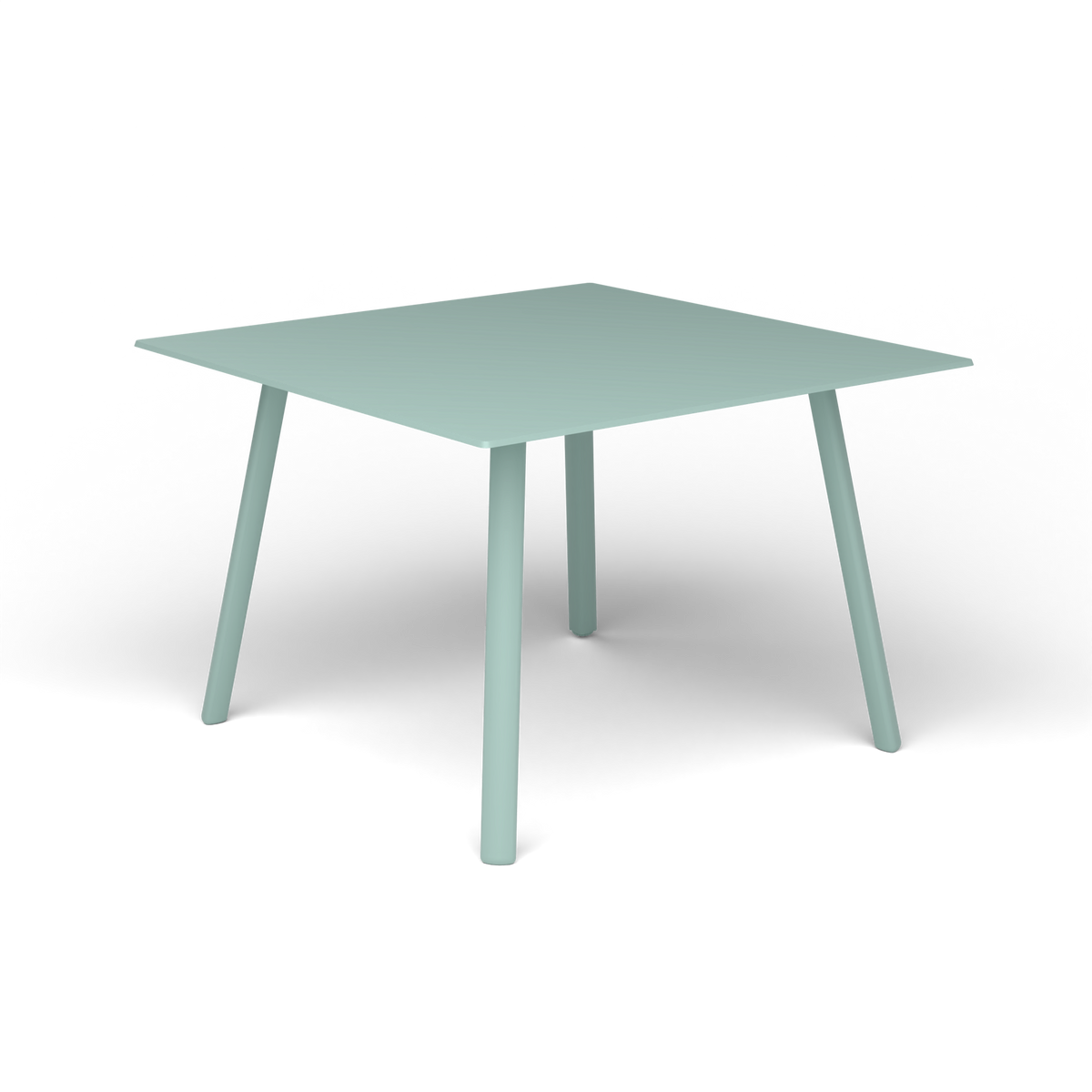 Mosaiko Vierkante Salontafel, 56 × 56 × h 38 cm, Light Blue, Gelakt aluminium (volgt onderstelkleur)