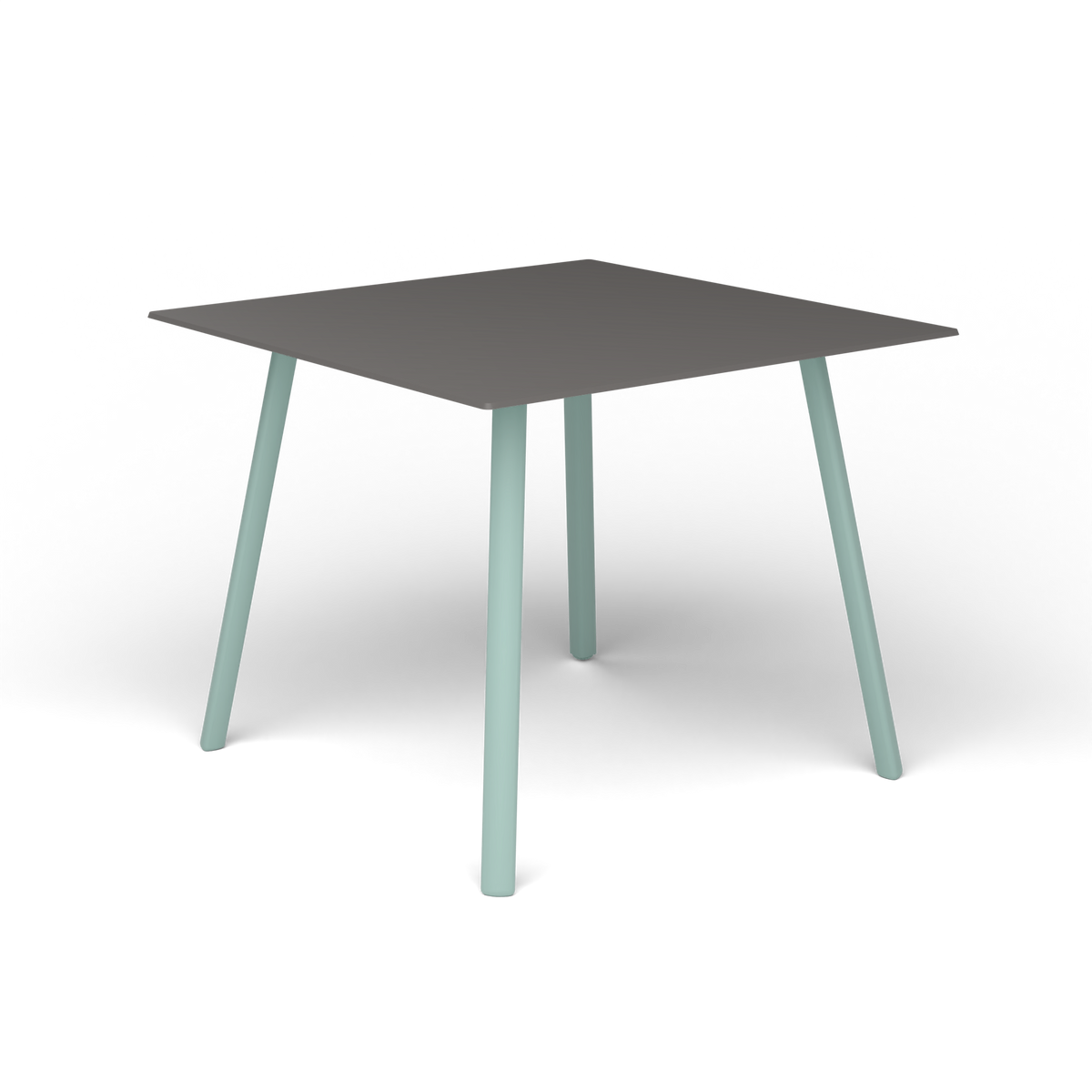 Mosaiko Vierkante Salontafel, 56 × 56 × h 45 cm, Light Blue, Aluminium speckled Anthracite