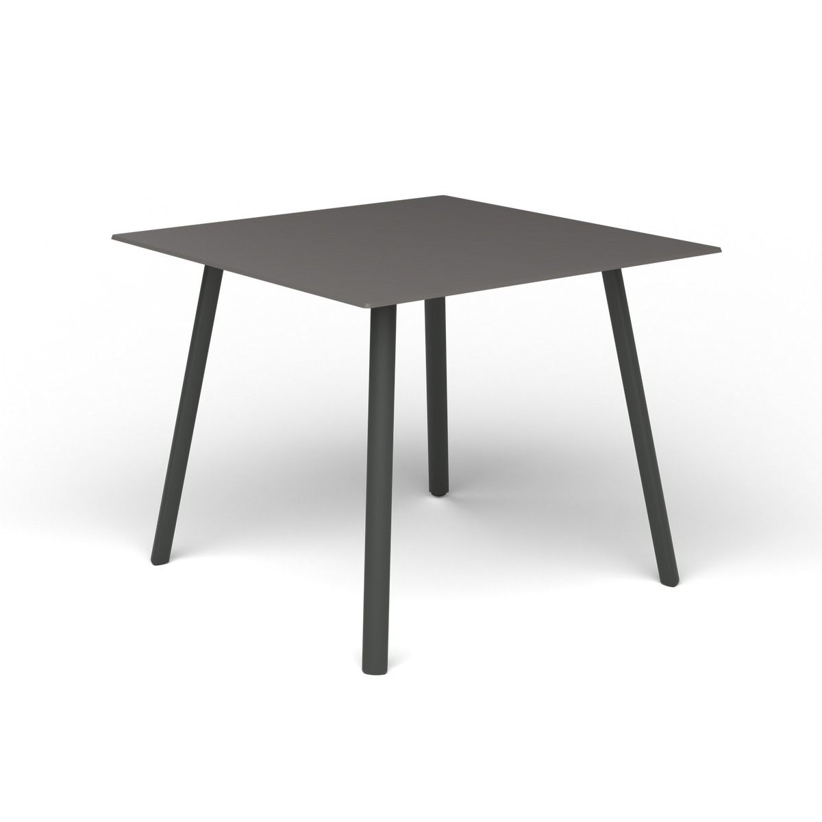 Mosaiko Vierkante Salontafel, 56 × 56 × h 45 cm, Metallic Grey, Aluminium speckled Anthracite