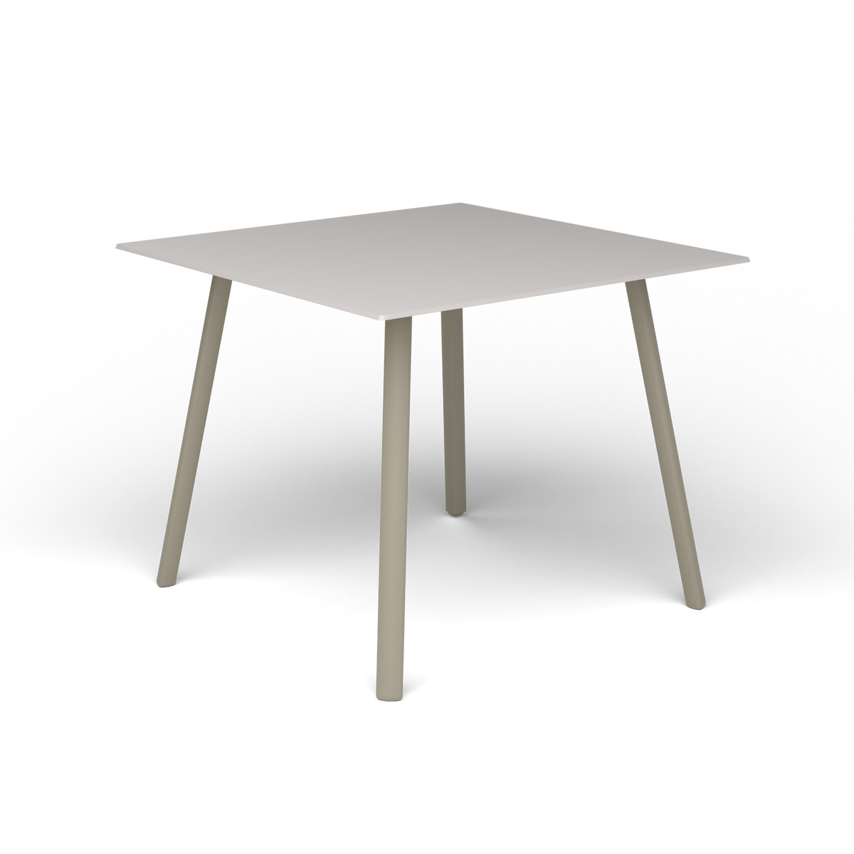 Mosaiko Vierkante Salontafel, 56 × 56 × h 45 cm, Pearly Gold, Aluminium speckled Grey