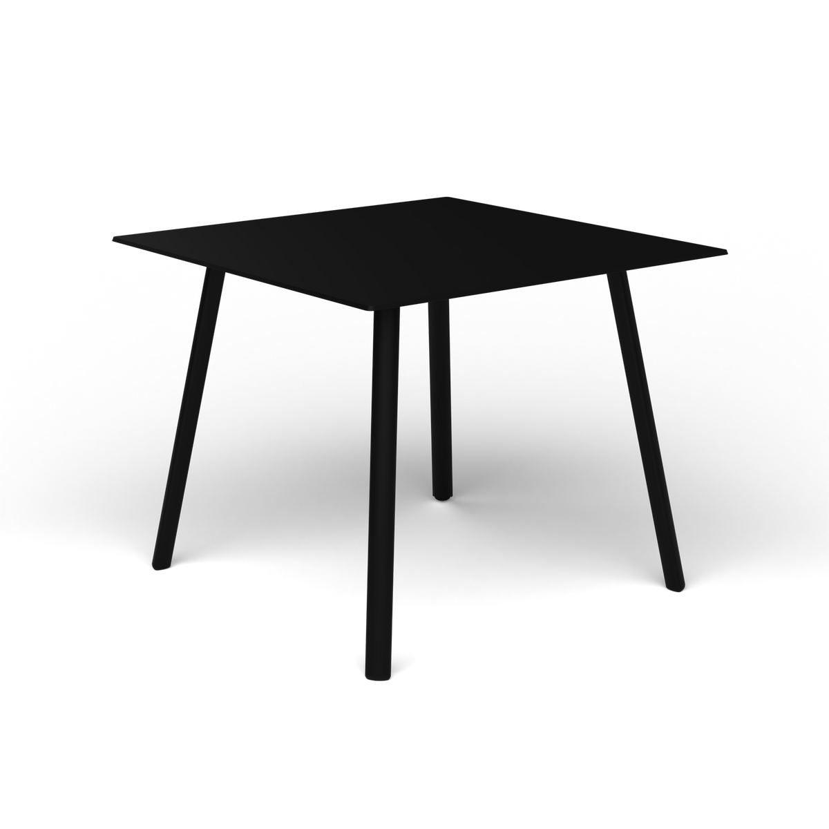 Mosaiko Vierkante Salontafel, 56 × 56 × h 45 cm, Black, Gelakt aluminium (volgt onderstelkleur)