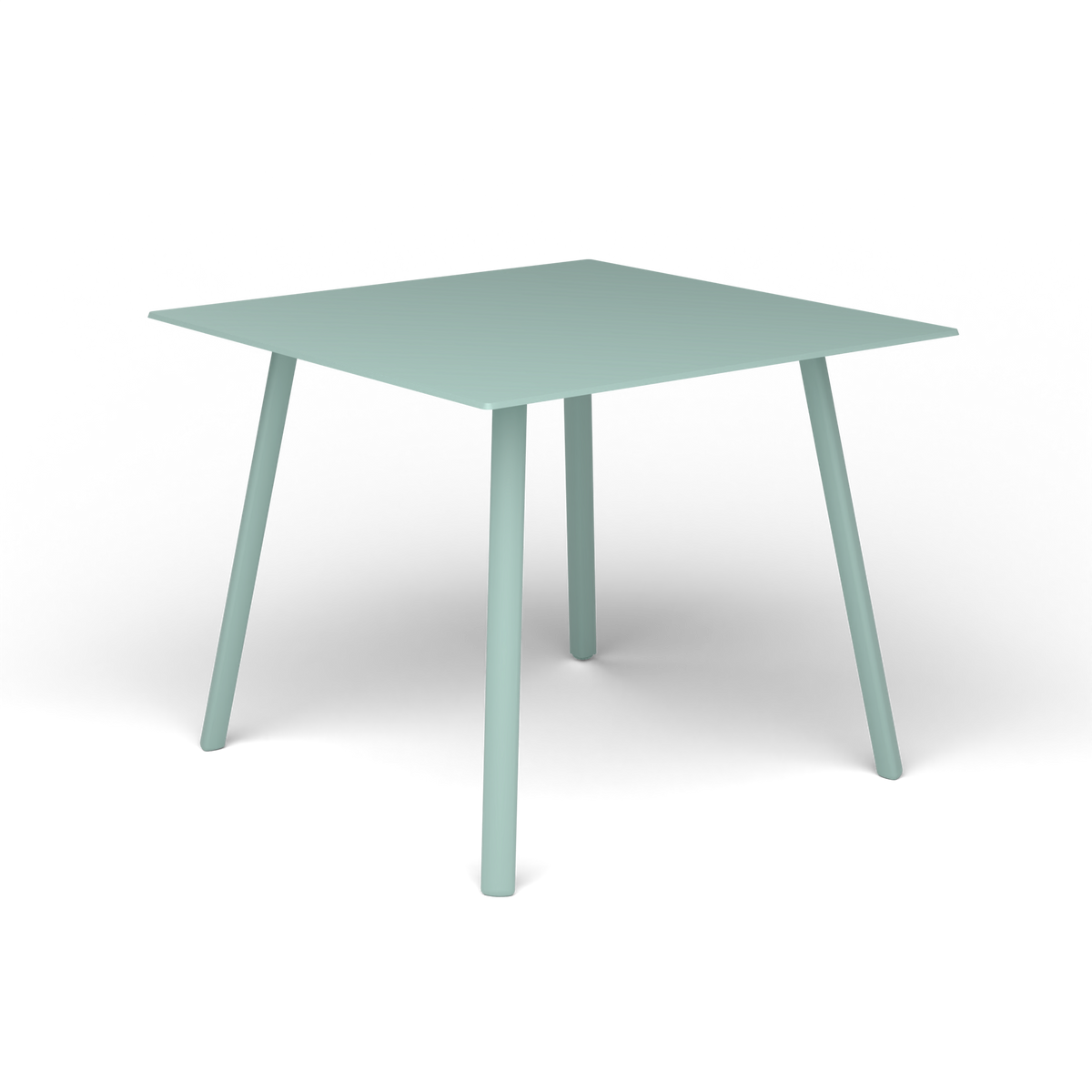Mosaiko Vierkante Salontafel, 56 × 56 × h 45 cm, Light Blue, Gelakt aluminium (volgt onderstelkleur)