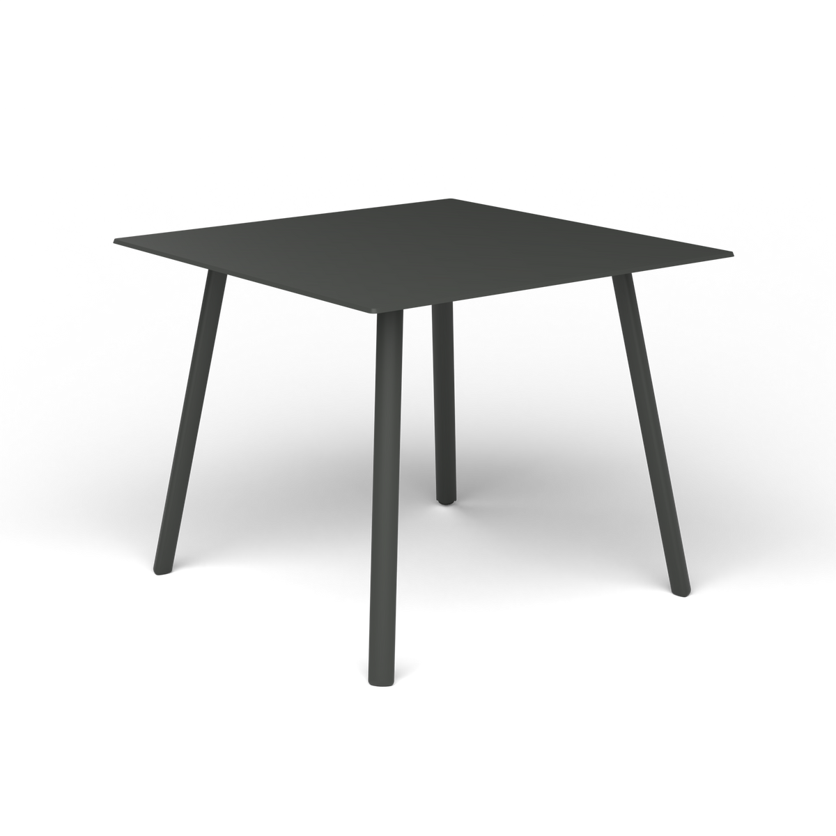 Mosaiko Vierkante Salontafel, 56 × 56 × h 45 cm, Metallic Grey, Gelakt aluminium (volgt onderstelkleur)