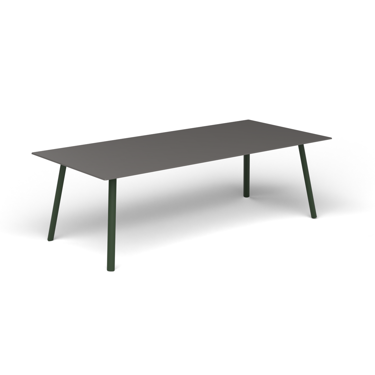 Mosaiko Rechthoekige Salontafel, 120 × 56 × h 38 cm, Bottle Green, Aluminium speckled Anthracite