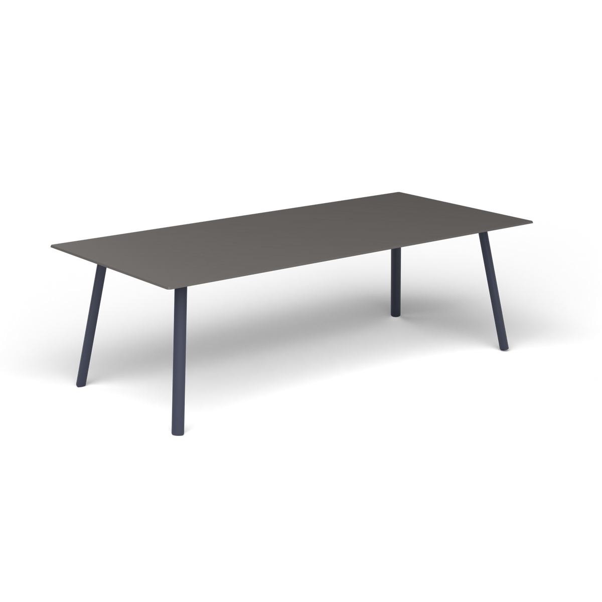 Mosaiko Rechthoekige Salontafel, 120 × 56 × h 38 cm, Grey Blue, Aluminium speckled Anthracite