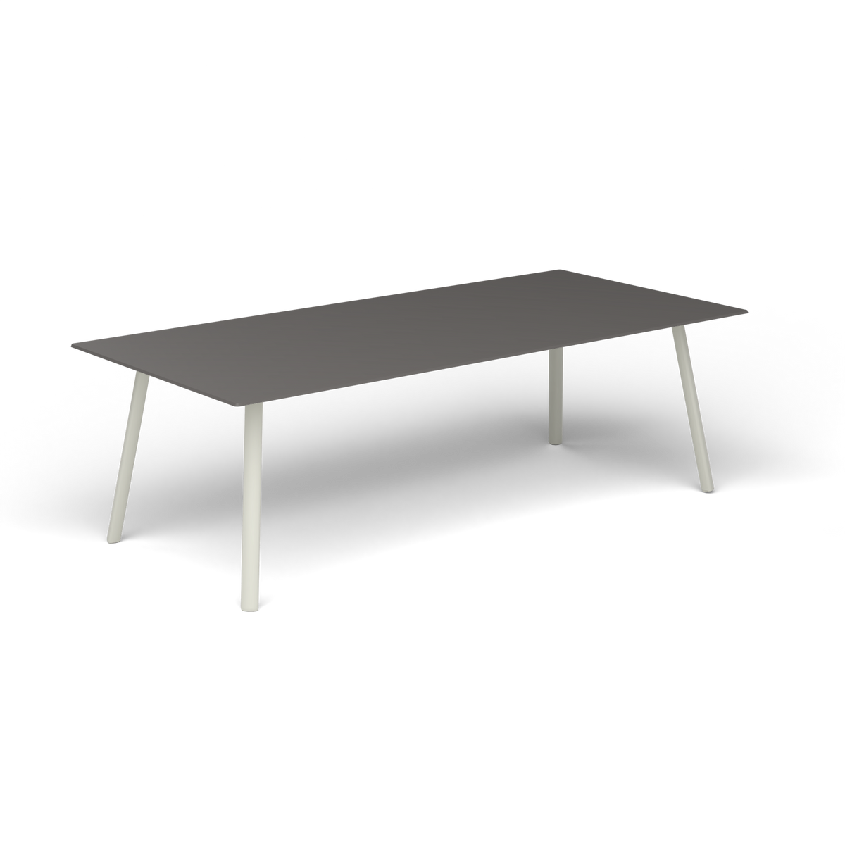 Mosaiko Rechthoekige Salontafel, 120 × 56 × h 38 cm, Powder Grey, Aluminium speckled Anthracite
