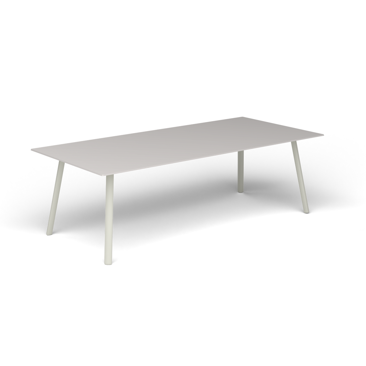 Mosaiko Rechthoekige Salontafel, 120 × 56 × h 38 cm, Powder Grey, Aluminium speckled Grey