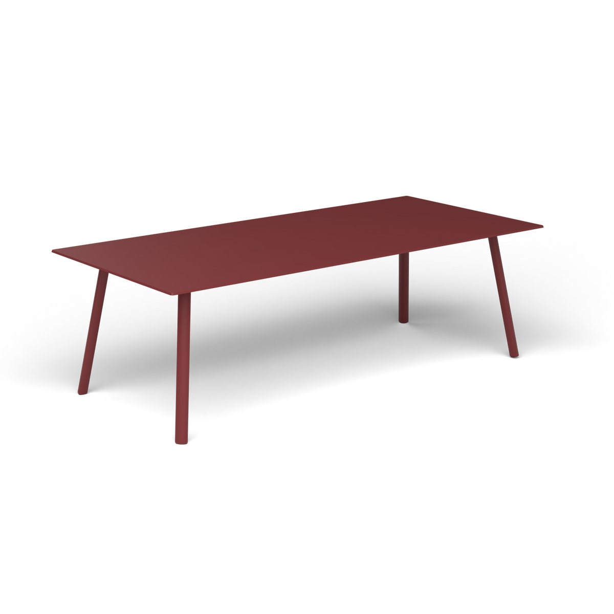 Mosaiko Rechthoekige Salontafel, 120 × 56 × h 38 cm, Autumn Red, Gelakt aluminium (volgt onderstelkleur)