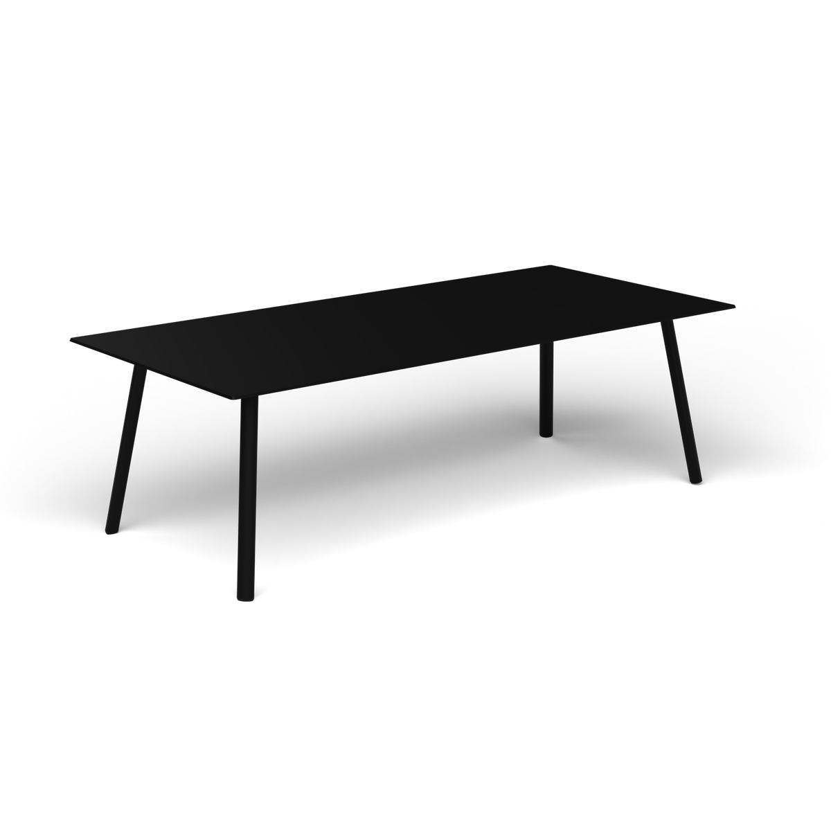 Mosaiko Rechthoekige Salontafel, 120 × 56 × h 38 cm, Black, Gelakt aluminium (volgt onderstelkleur)