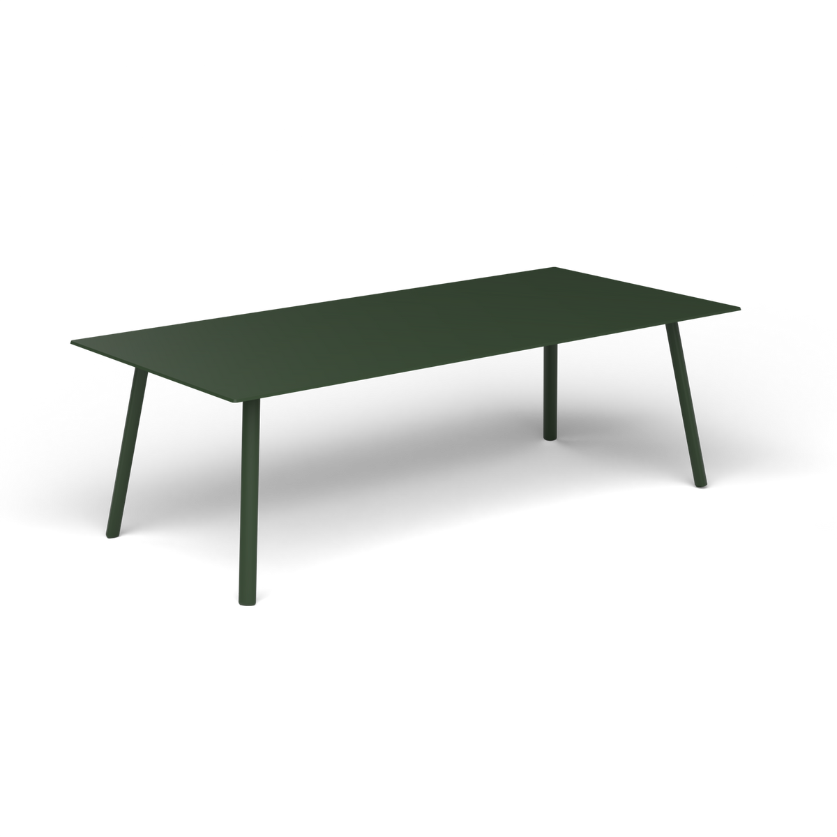 Mosaiko Rechthoekige Salontafel, 120 × 56 × h 38 cm, Bottle Green, Gelakt aluminium (volgt onderstelkleur)