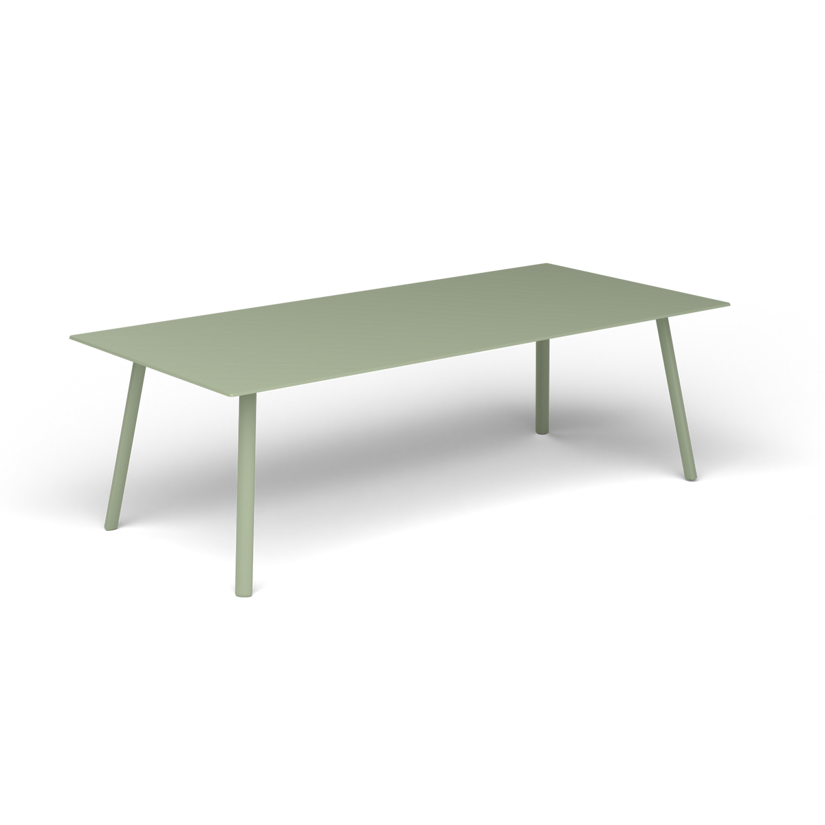Mosaiko Rechthoekige Salontafel, 120 × 56 × h 38 cm, Green Tea, Gelakt aluminium (volgt onderstelkleur)
