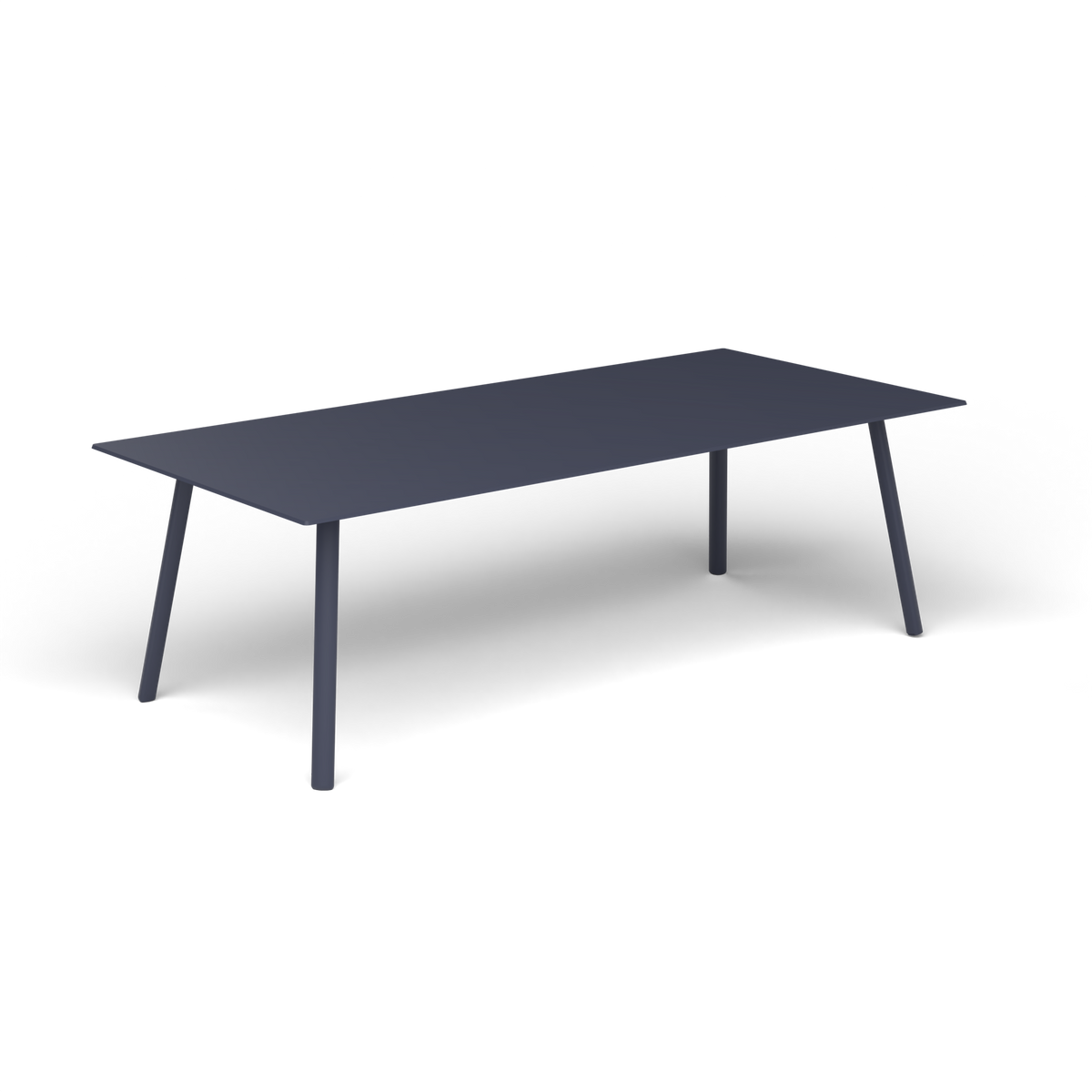 Mosaiko Rechthoekige Salontafel, 120 × 56 × h 38 cm, Grey Blue, Gelakt aluminium (volgt onderstelkleur)