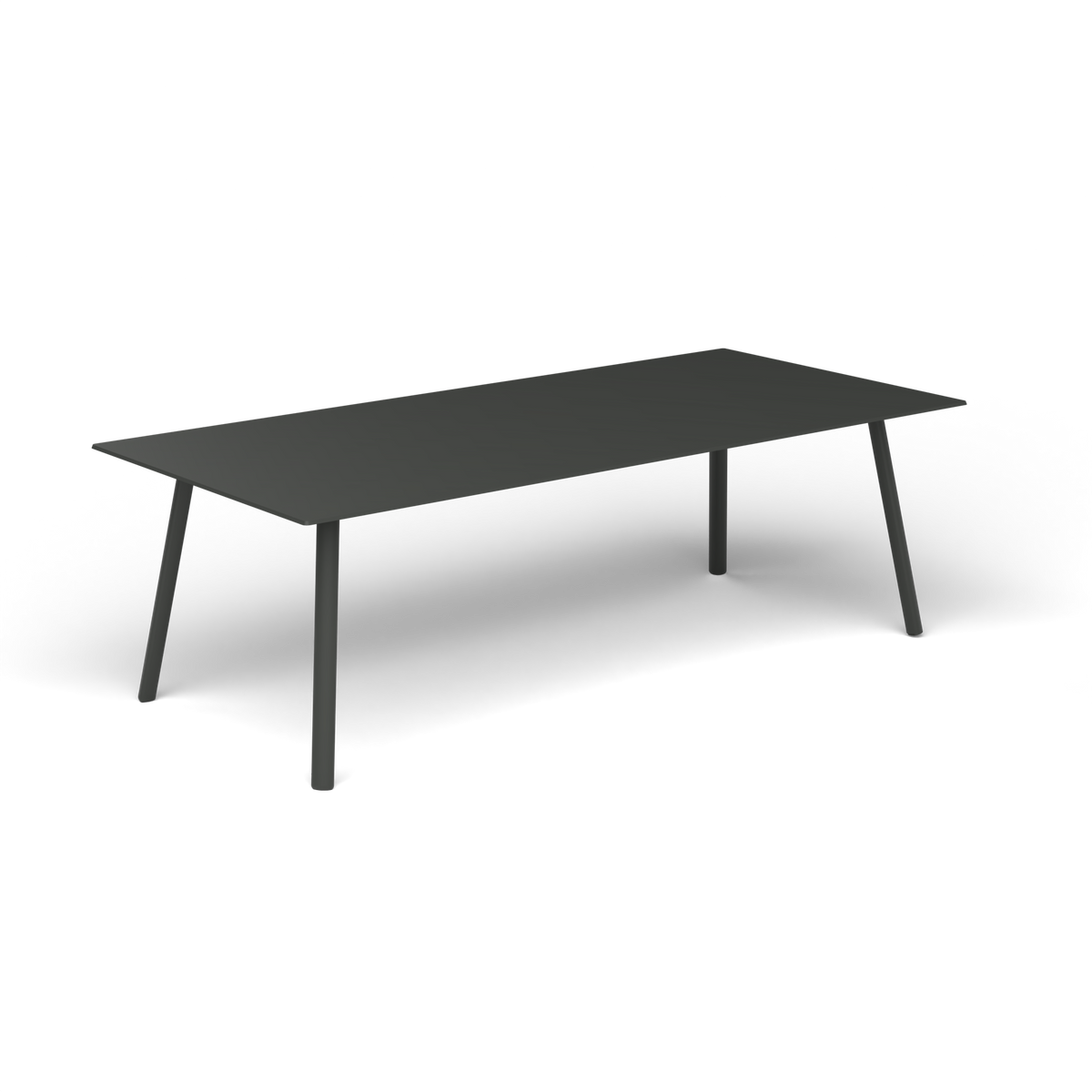 Mosaiko Rechthoekige Salontafel, 120 × 56 × h 38 cm, Metallic Grey, Gelakt aluminium (volgt onderstelkleur)
