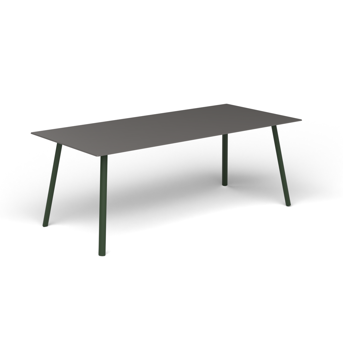 Mosaiko Rechthoekige Salontafel, 120 × 56 × h 45 cm, Bottle Green, Aluminium speckled Anthracite