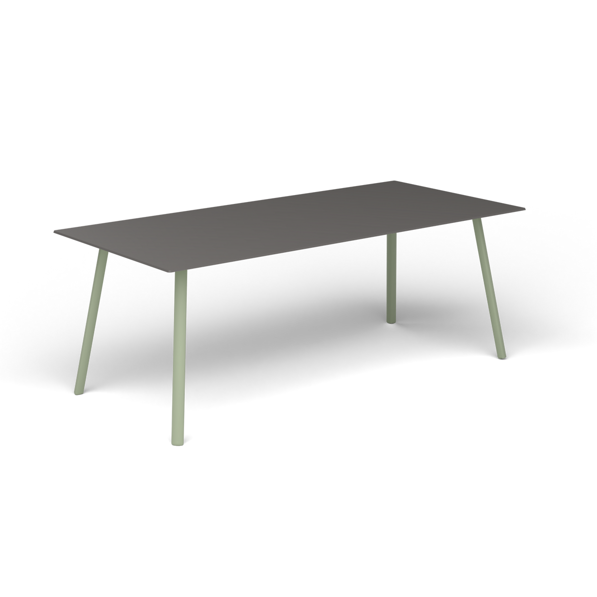 Mosaiko Rechthoekige Salontafel, 120 × 56 × h 45 cm, Green Tea, Aluminium speckled Anthracite