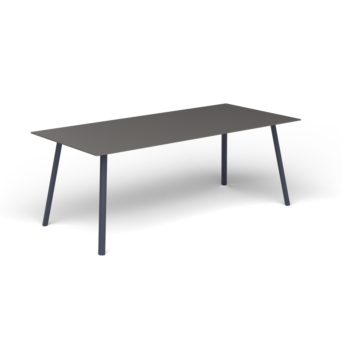 Mosaiko Rechthoekige Salontafel, 120 × 56 × h 45 cm, Grey Blue, Aluminium speckled Anthracite