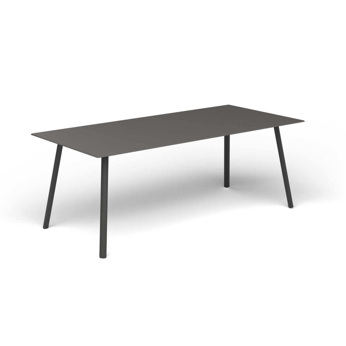 Mosaiko Rechthoekige Salontafel, 120 × 56 × h 45 cm, Metallic Grey, Aluminium speckled Anthracite
