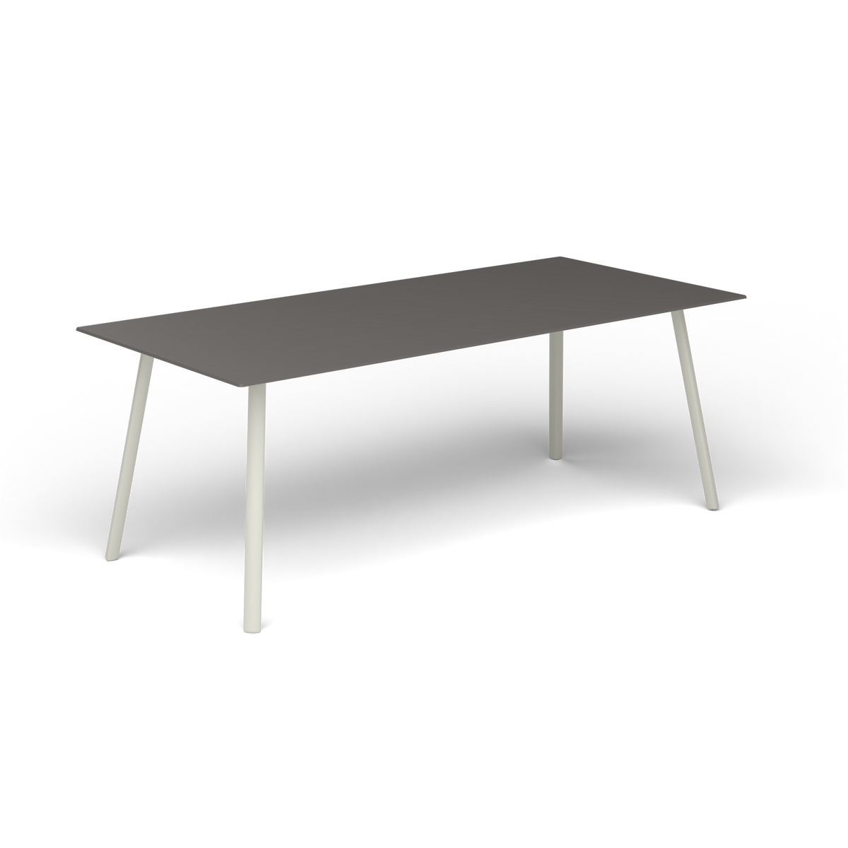 Mosaiko Rechthoekige Salontafel, 120 × 56 × h 45 cm, Powder Grey, Aluminium speckled Anthracite