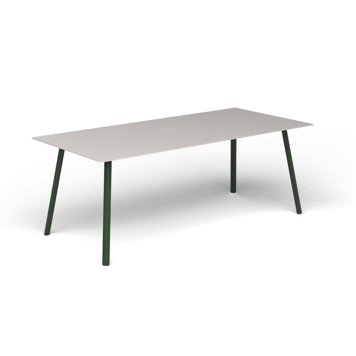 Mosaiko Rechthoekige Salontafel, 120 × 56 × h 45 cm, Bottle Green, Aluminium speckled Grey