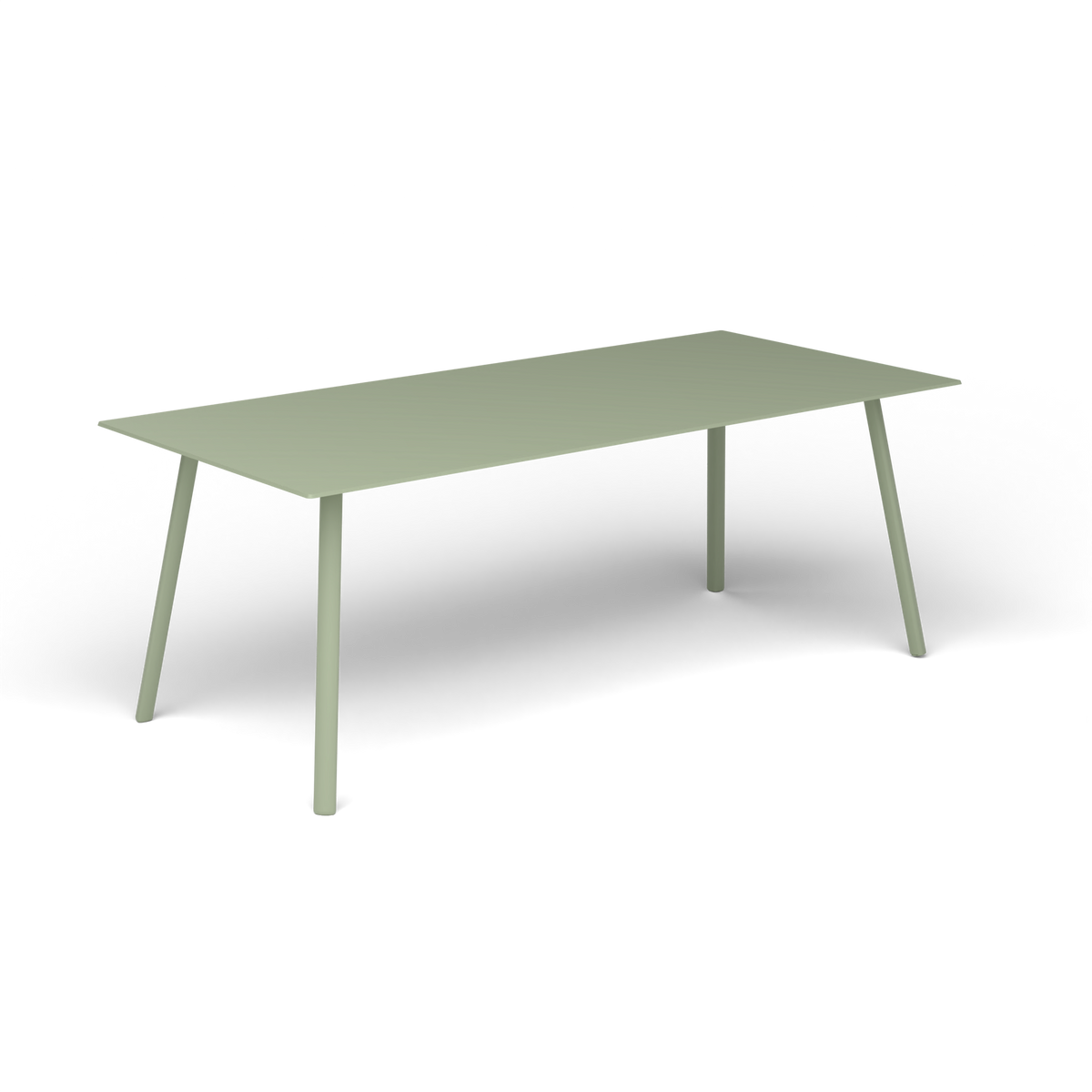 Mosaiko Rechthoekige Salontafel, 120 × 56 × h 45 cm, Green Tea, Gelakt aluminium (volgt onderstelkleur)