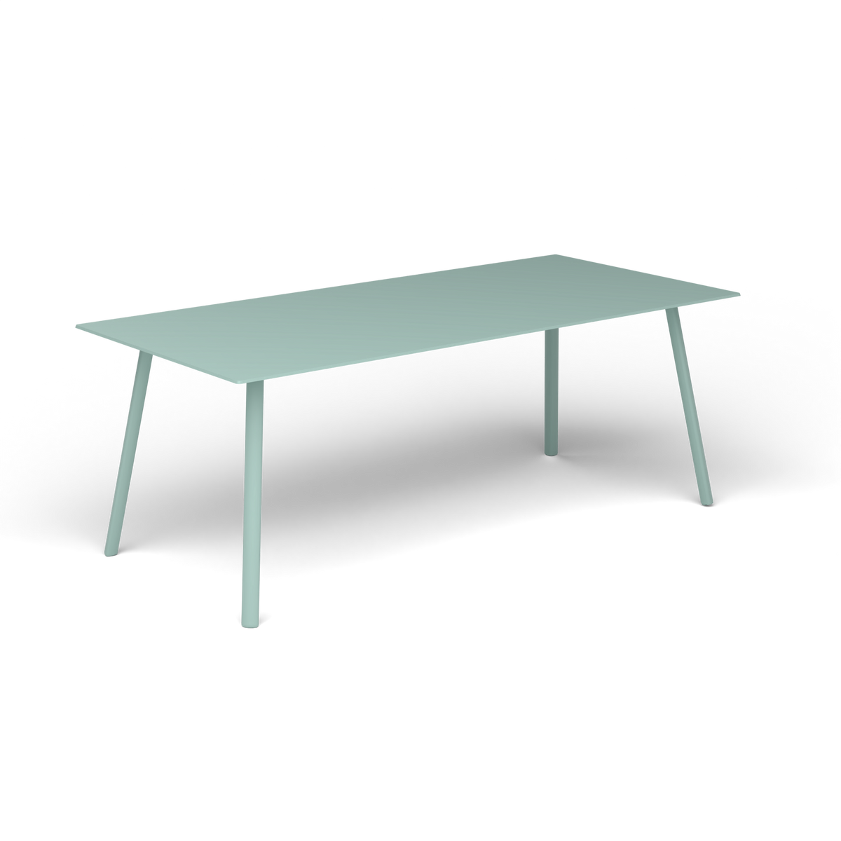 Mosaiko Rechthoekige Salontafel, 120 × 56 × h 45 cm, Light Blue, Gelakt aluminium (volgt onderstelkleur)